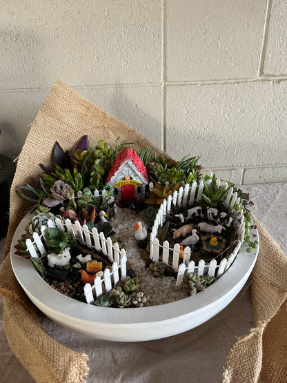 Made to Order Succulent Farmhouse Arrangement